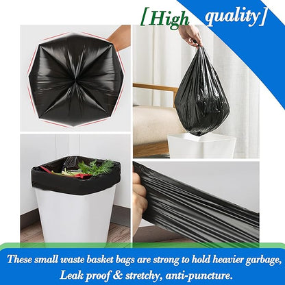 1.3 Gallon 120 pcs Small Black Trash Bags, Strong 1.2 Gallon 1.3 Gallon Garbage