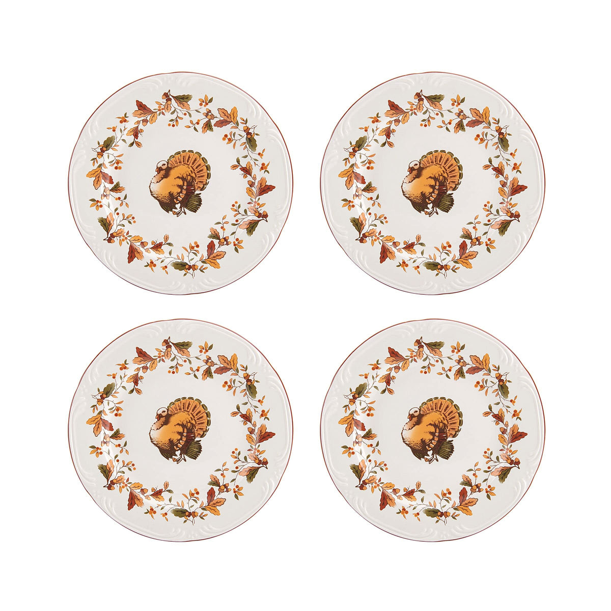 Pfaltzgraff Autumn Berry 16 Piece Dinnerware Set, Service for 4, Multi Colored