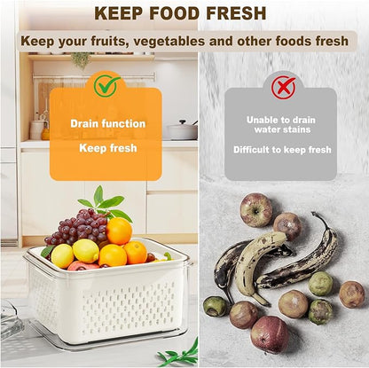 4 Pcs Fruit Storage Containers for Fridge