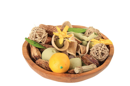 ANDALUCA Rustic Teak 11 inch Wood Hand Carved Organic Bowl (11"-12" Diameter)