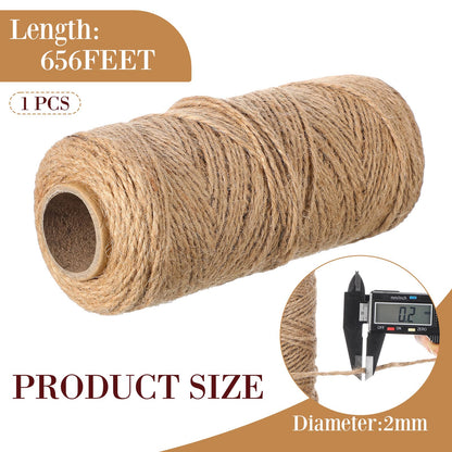 Yoojahow 40" x 15 Feet Gardening Burlap Roll 218 yd Raffia Ribbon 656 ft Natural Jute Twine for Boho Wedding Table Decor Wrapping Packing DIY Gardening Home Table Runner Rural Style Party