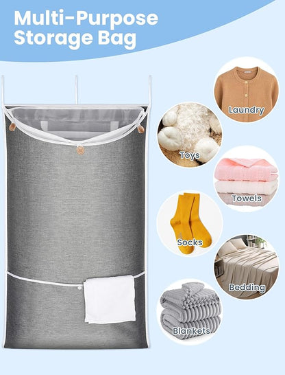 NiHome XXL Hanging Laundry Hamper Bag 39.4"x22.4"