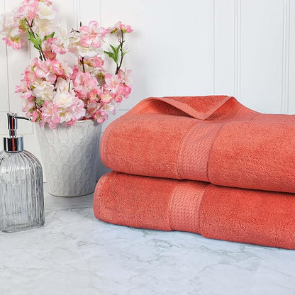 SUPERIOR Egyptian Cotton Pile Bath Sheet Set of 2, Ultra Soft Luxury Towels