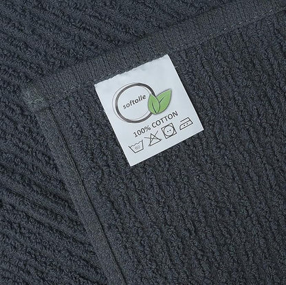 Softolle Cotton Bar Mop Towels, 16x19 Inches, Super Absorbent, Kitchen and Bar
