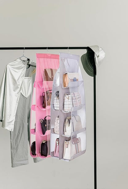 AARAINBOW 2 Packs Hanging Handbag Purse Organizer, Hanging Hand Bag Organizer