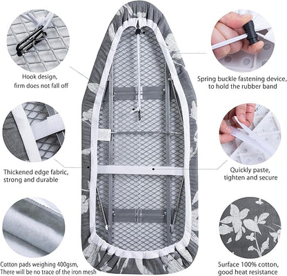 Small Ironing Board Cover Scorch Resistant, Cotton Table top Ironing Board Cover