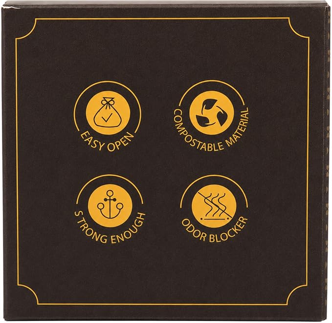 BPI Certified Compostable Dog Poop Bags, 18 Rolls 270 Bags, Coffee-Scented Extra Thick Leak-Proof Waste Bags, Meets ASTM D6400 Standard