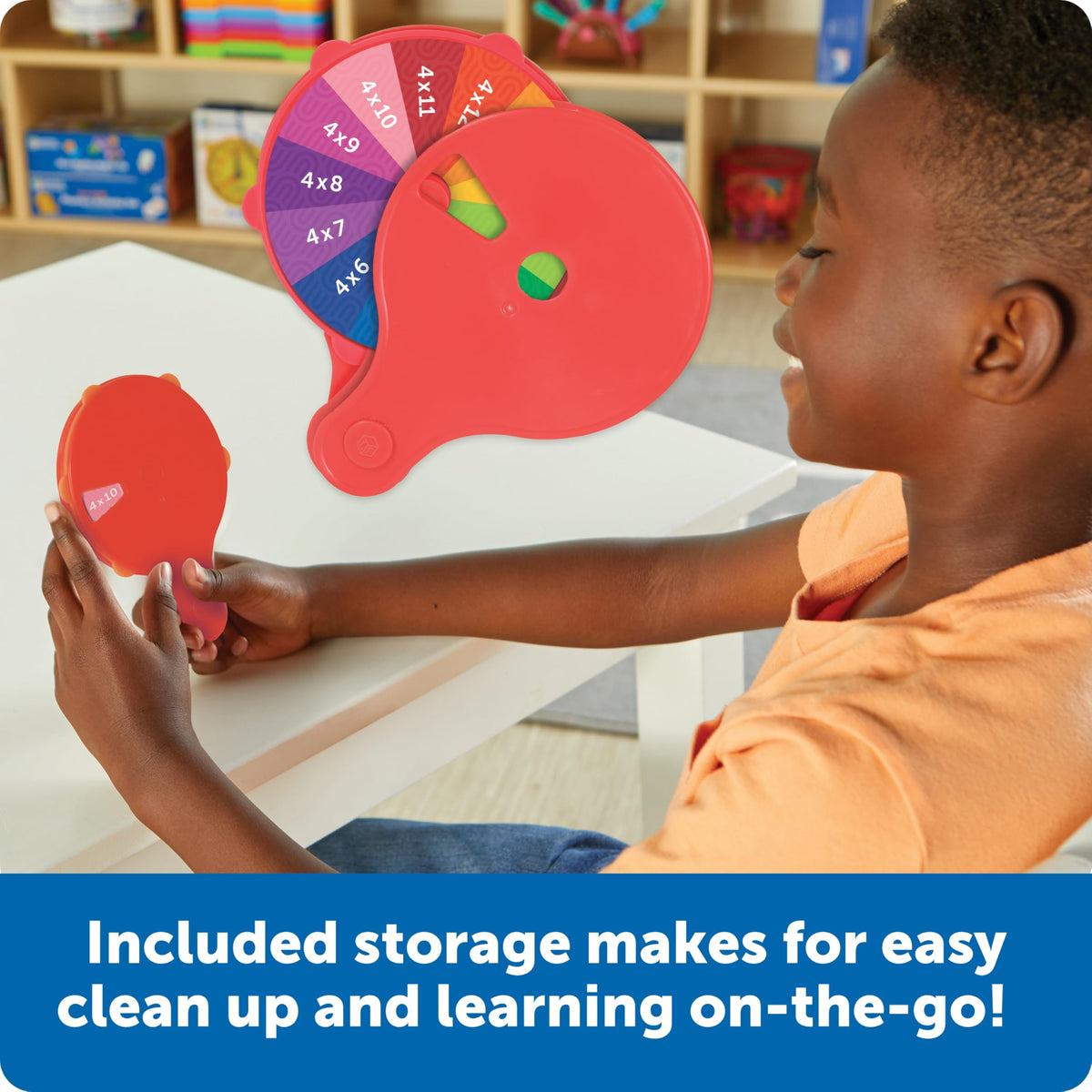 Learning Resources Skill Builders! Multiplication Quiz Wheel Math Fidget Toy Ages 6 and Up