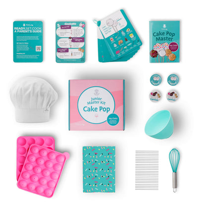 Tovla Jr. Ultimate Reusable Cake Pop-Making Kit for Kids – Fun DIY Baking Kit, STEM Activity for Ages 4+, Visual Learning Cake Pop Molds & Tools Set, Great Gift for Young Chefs