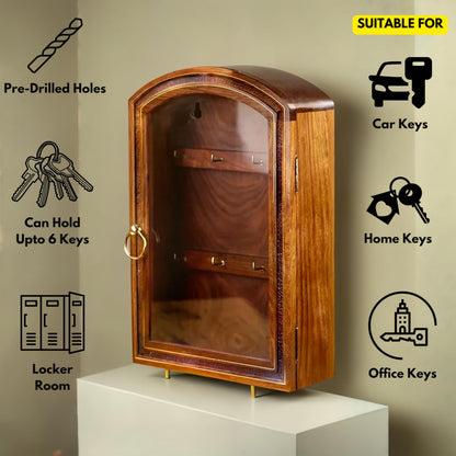 Nagina International Wooden Hand Crafted Premium Decorative Beautiful Key Cabinet | Keys Box | Nautical Gifts.