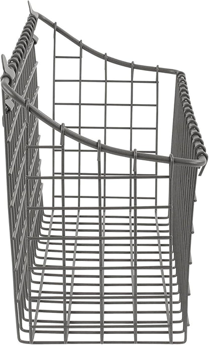 Spectrum Extra Large Wire Wall Mount Storage Basket Industrial Gray, Vintage