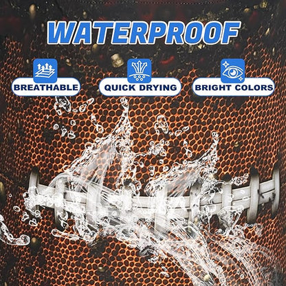 Football Laundry Basket Oxford Cloth Ball Texture Pattern Laundry Hamper