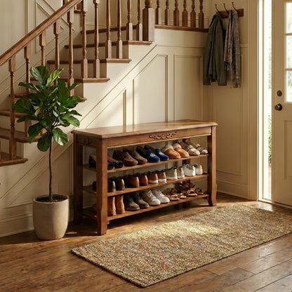 Drogenble Shoe Rack Bench with Lift-Top Storage,3-Tier Shoe Storage Bench with Wooden Seat,550lbs Heavy Duty Entryway Bench for Hallway,Foyer,Front Door,Closet,Shoe Organizer Bench,39.4"