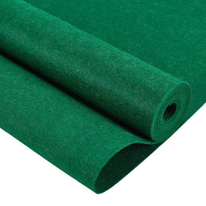 BENECREAT 10FT 15.75 Inch Wide Green Felt Fabric Sheet Nonwoven Felt Roll Padding Felt Fabric for Christmas Decor, Cushion, DIY Craft, Patchwork Sewing, 0.9mm Thick