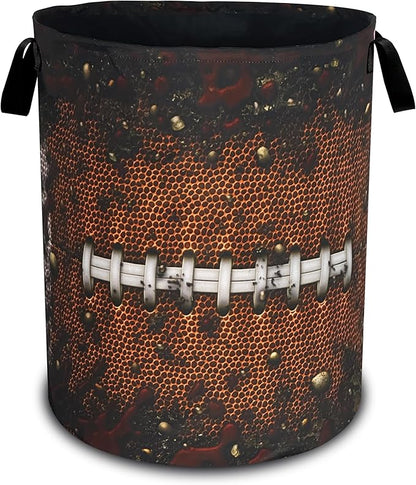 Football Laundry Basket Oxford Cloth Ball Texture Pattern Laundry Hamper