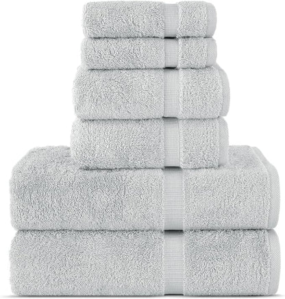 Chakir Turkish Linens Luxury Spa and Hotel Quality Premium Cotton 6-Piece Towel