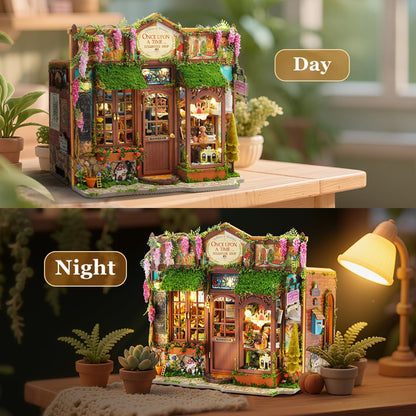 Miniature House Kit, Dollhouse Kit, Miniature Kit, DIY Mini House Building Kit for Adult Teen, Fairy Tale Wonderhouse Dollhouse Shop