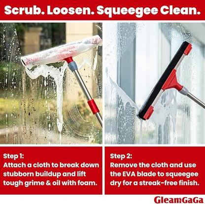Heavy Duty Floor Squeegee for Concrete Floor – 17.3” EVA Foam Blade