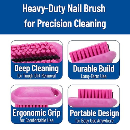 SPARTA Nail Scrub Brush Commercial-Grade, Heavy-Duty Hand and Fingernail Brush