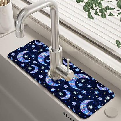 Kitchen Sink Splash Guard Faucet Mat Super Absorbent Fast Drying Mat Guard