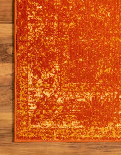 Unique Loom Sofia Collection Area Rug - Casino (4' 1" x 6' 1" Rectangle, Orange/ Ivory)
