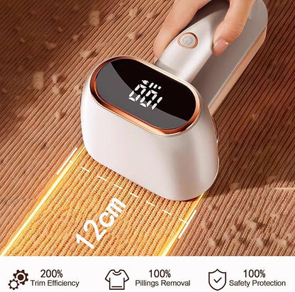 Dual-Head Fabric Shaver and Lint Remover, Rechargeable Sweater Shaver