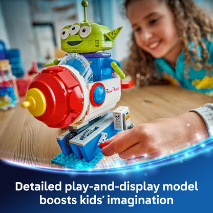 LEGO Disney and Pixar Toy Story Alien with Pizza Planet Rocket Ride - Building Toy for Girls & Boys, Ages 9+ - Disney Gift Idea - Kids Bedroom Decor - 43307