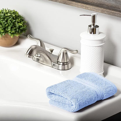SUPERIOR Egyptian Cotton Pile 10 Piece Towel Set, Includes 2 Bath, 4 Hand