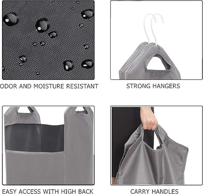 The Fine Living Co. Hanging Laundry Hamper Bag, Heavy Duty, Space Saving Closet