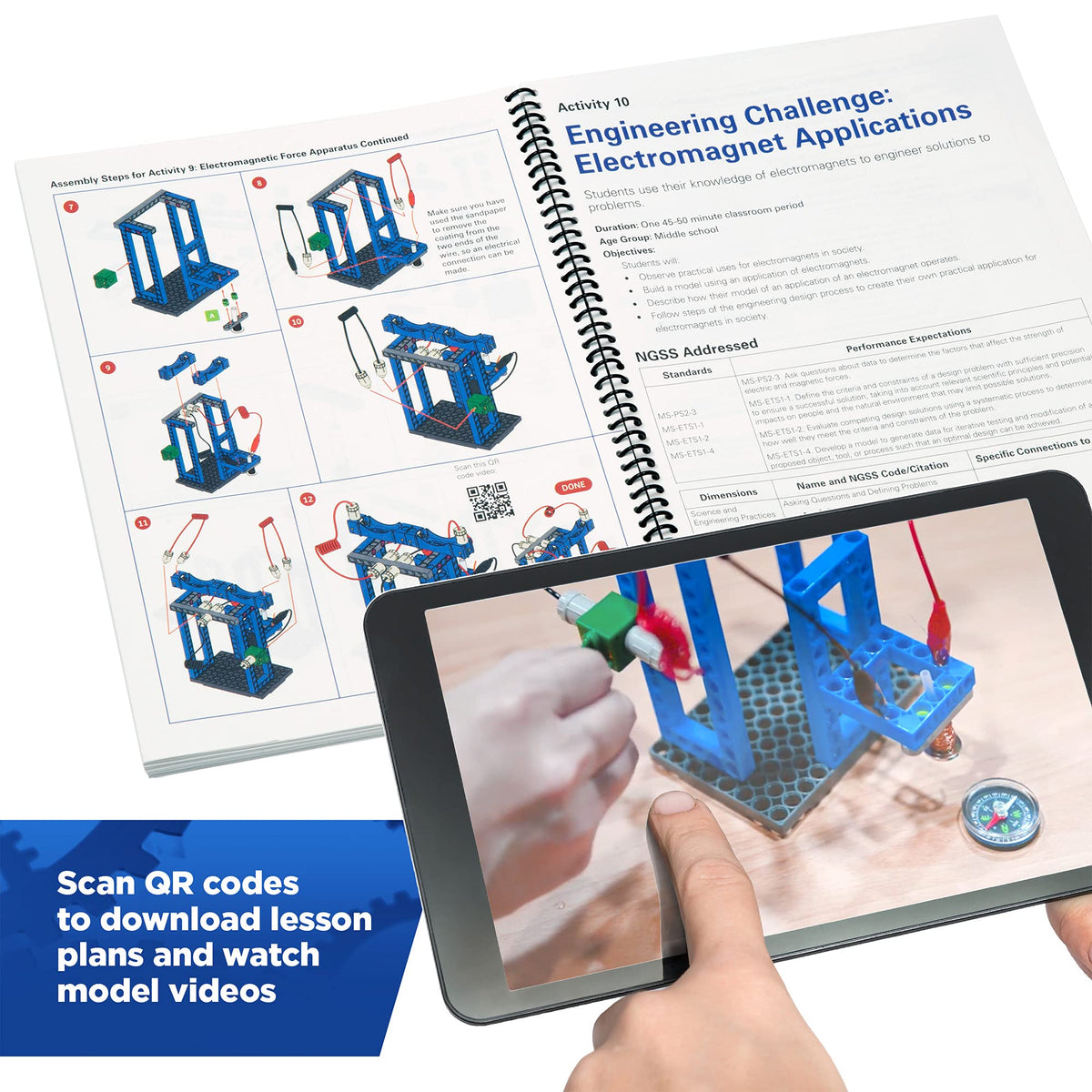 Thames & Kosmos Forces & Interactions: Middle School Classroom Kit | NGSS-Aligned for Physics & Engineering Classes| Teacher Guide & Lesson Plans | Durable, Timed for Classroom Use, Includes Storage