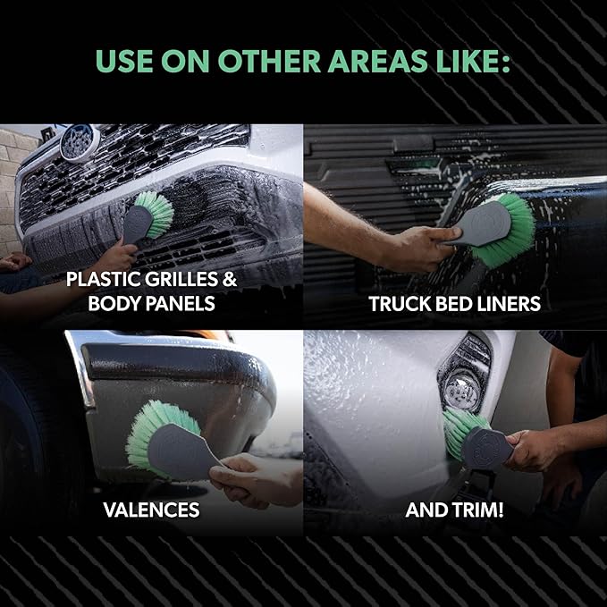Chemical Guys ACCG08 Wheelie All Exterior Surface and Wheel Brush Green