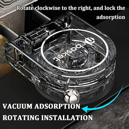 Kitchen Sink Strainer with Filter Mesh Bag, Food Waste Filter Basket, Suction