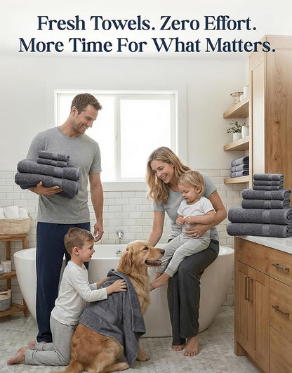 LANE LINEN 100% Cotton Bath Towels Set