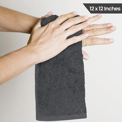 Utopia Towels 24 Pack Cotton Washcloths Set, 100% Ring Spun Cotton, Highly