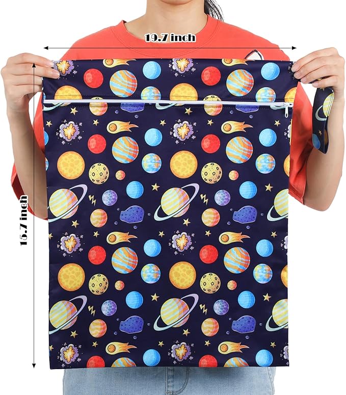 Shappy 2 Pcs Large Travel Laundry Bag Washable Waterproof Wet Dry Large Dirty