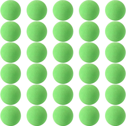 kymqlyw 30 Pcs Assorted Mini Soft Foam Balls - Lightweight Play Balls for Crafts, Birthday Party Favors, Carnival Prizes (Green)