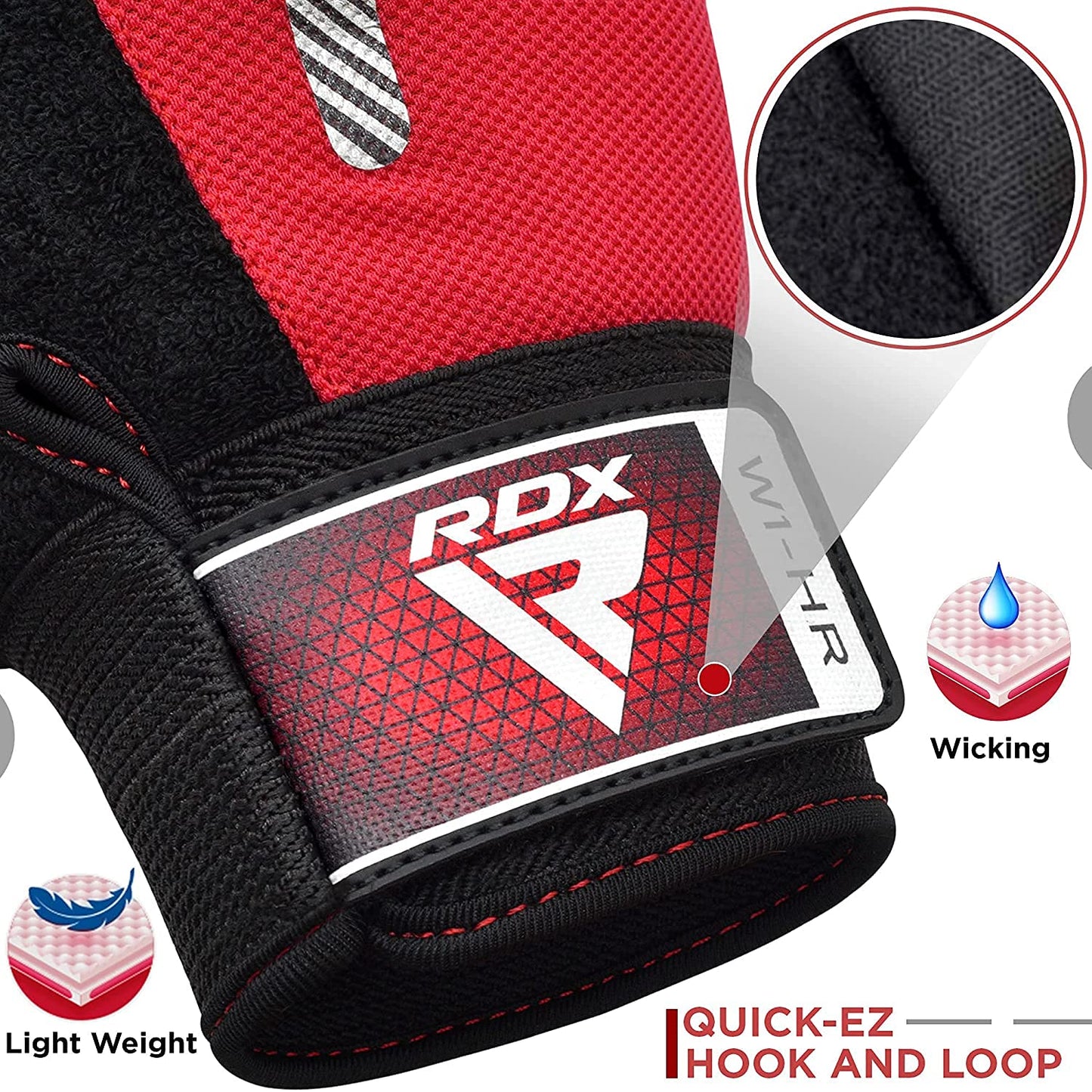 RDX Weight Lifting Gloves Gym Fitness Workout, Anti Slip Padded Full Palm Protection, Ultra Ventilated, Bodybuilding Strength Training HIIT WOD Exercise, Half Finger Men Women Cycling Rowing Climbing