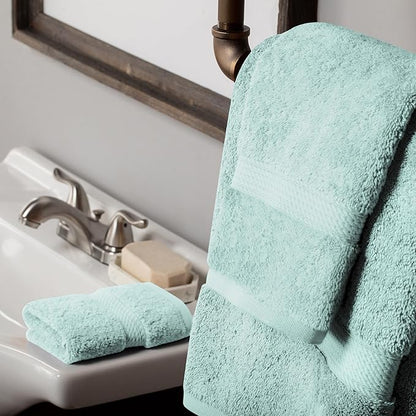 SUPERIOR Egyptian Cotton Pile 3 Piece Towel Set, Includes 1 Bath, 1 Hand