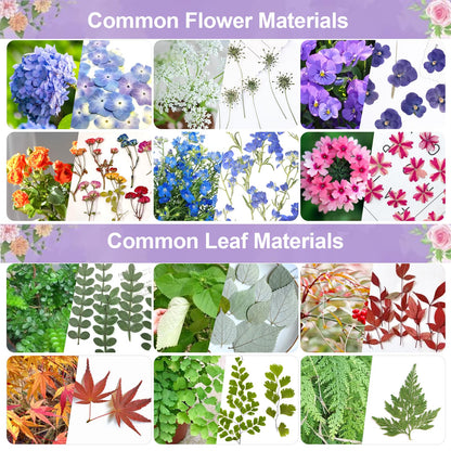 Suziko Large Flower Press Kit 10.8 x 6.9 inch for Adults, Flower and Plant Preservation Kit, Arts and Crafts for Adults Leaf Press, Great Gift for Lovers