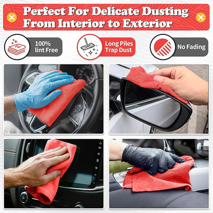 FIXSMITH Shop Towels, 200 Pack Microfiber Towels