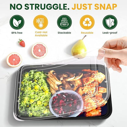 32oz Meal Prep Containers, Reusable Bento Box