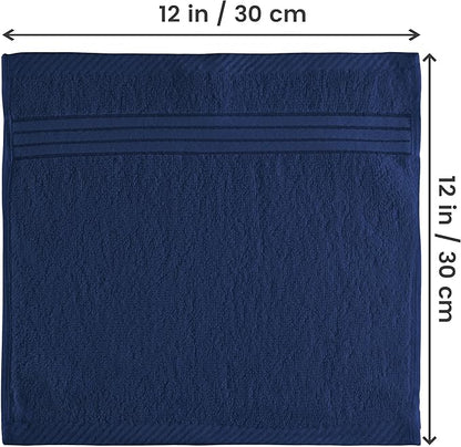Utopia Towels Wash Cloths Set, 12 by 12 Inches, 100% Cotton Ring Spun, Highly