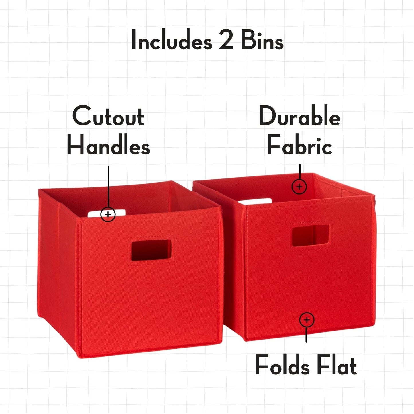 RiverRidge Catch-All Kids Toy Storage Organizer with 3 Cubbies and 2 Storage Bin Compartments
