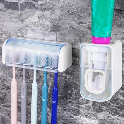 5 Slots Wall Mount Toothbrush Holder