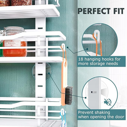 Over The Door Pantry Organizer，9-Tier Over The Door Organizer