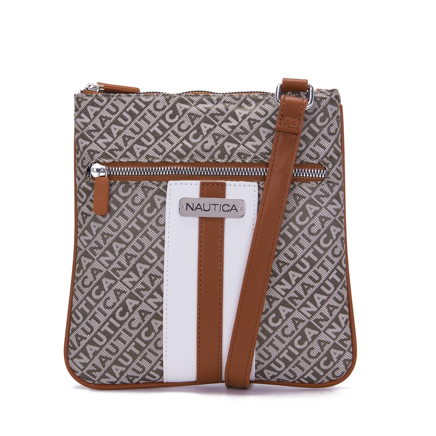 Nautica Lakeside Signature Jaquard North South Crossbody Bag
