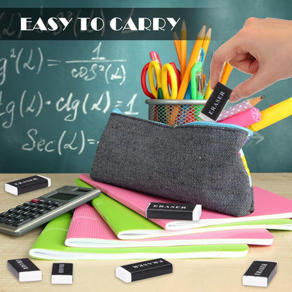 144 Pieces White Pencil Erasers Bulk Soft Art Erasers Pencil Erasers Large Rubber Erasers for Drawing Kids Student Artist Office Home Classroom Writing 1.8 x 0.8 x 0.3 Inch