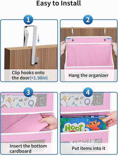 JARLINK Over The Door Organizer Storage, 5 Shelf Hanging Door Organizer