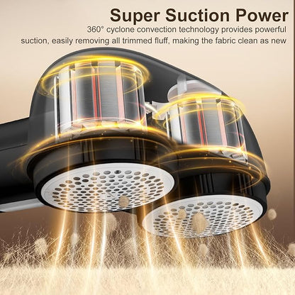 Fabric Shaver, Handzee Electric Lint Shaver, Dual Motor Sweater Shaver