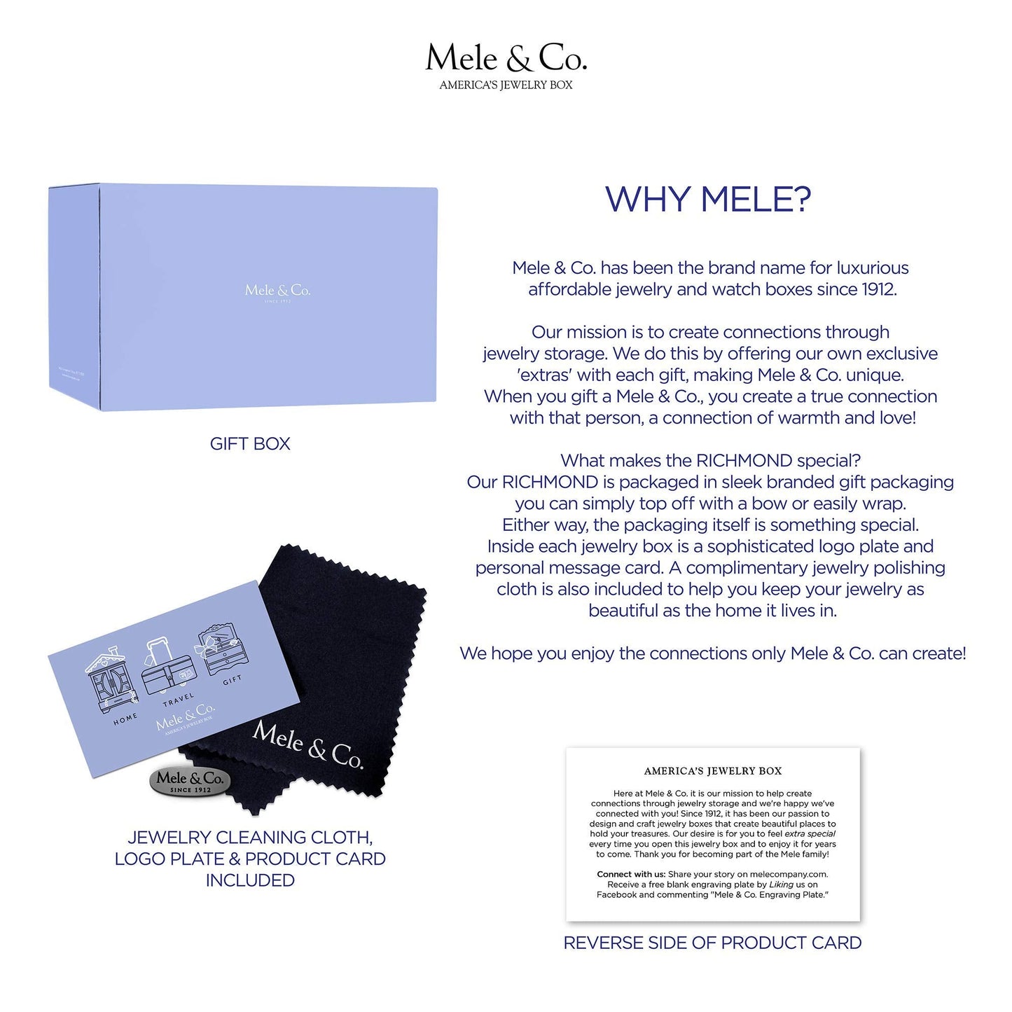 Mele and Co Richmond Wooden Jewelry Box